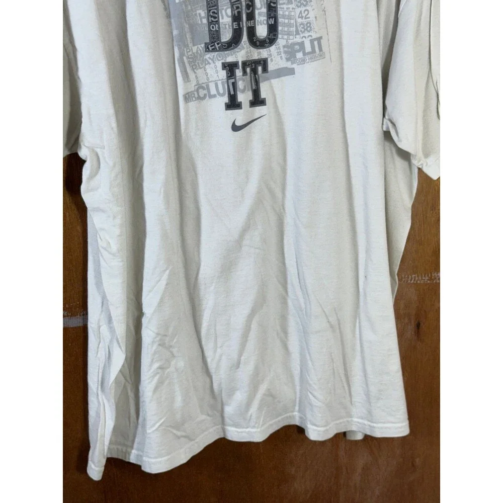 Vintage Nike Swoosh White Just Do It Shirt‎ XXL